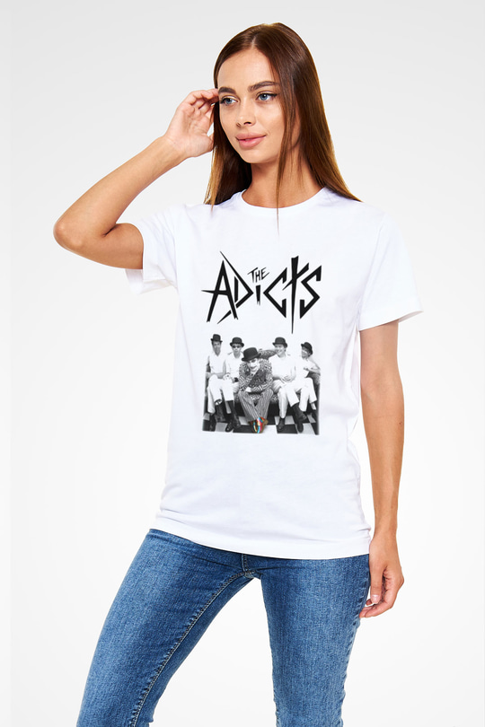 The Adicts Beyaz Unisex Tişört T-Shirt - TişörtFabrikası
