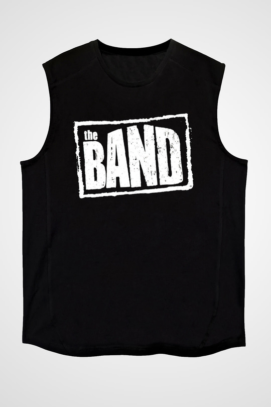 The Band Siyah Unisex Kolsuz Tişört