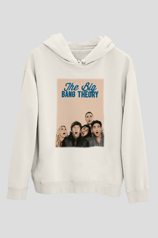 The Big Bang Theory Beyaz Unisex Kapşonlu Sweatshirt