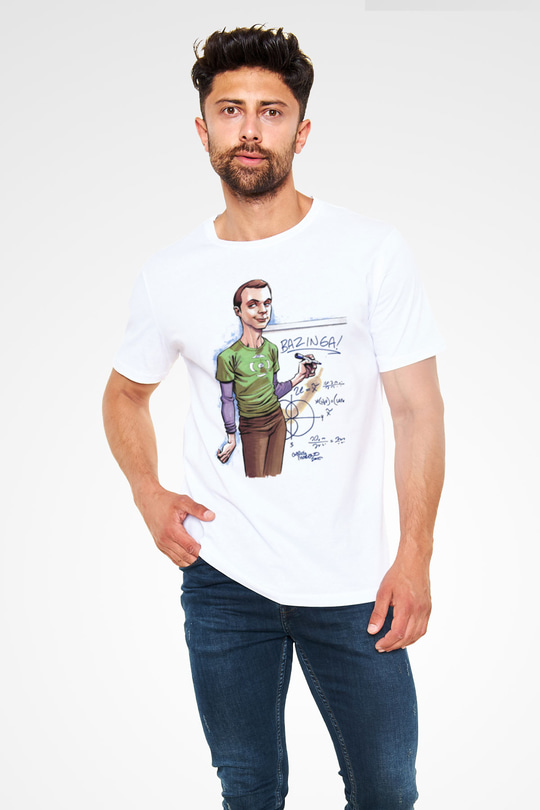 The Big Bang Theory Beyaz Unisex Tişört T-Shirt