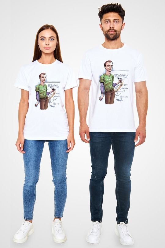 The Big Bang Theory Beyaz Unisex Tişört T-Shirt