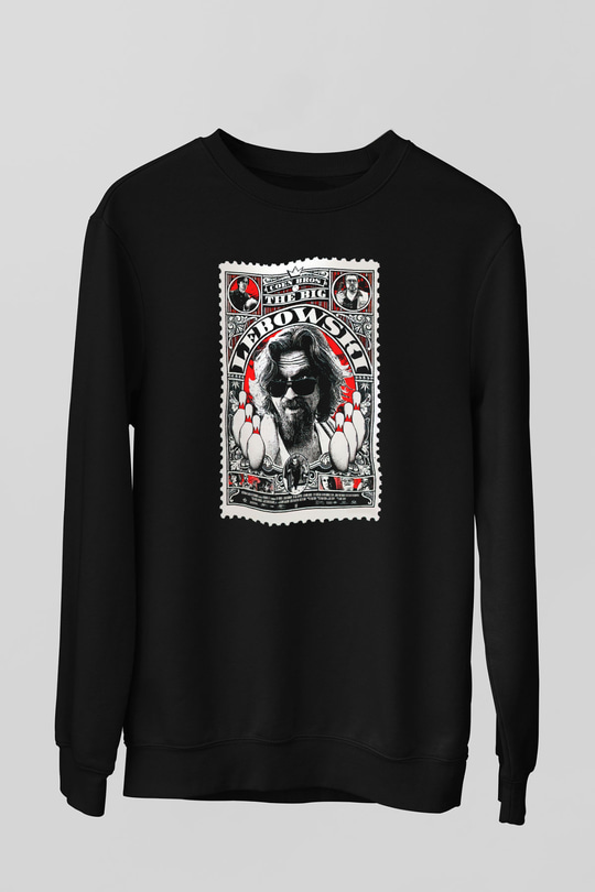 The Big Lebowski Büyük Lebowski Siyah Unisex Sweatshirt