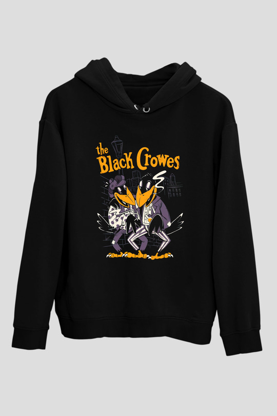 The Black Crowes Siyah Unisex Kapüşonlu Sweatshirt