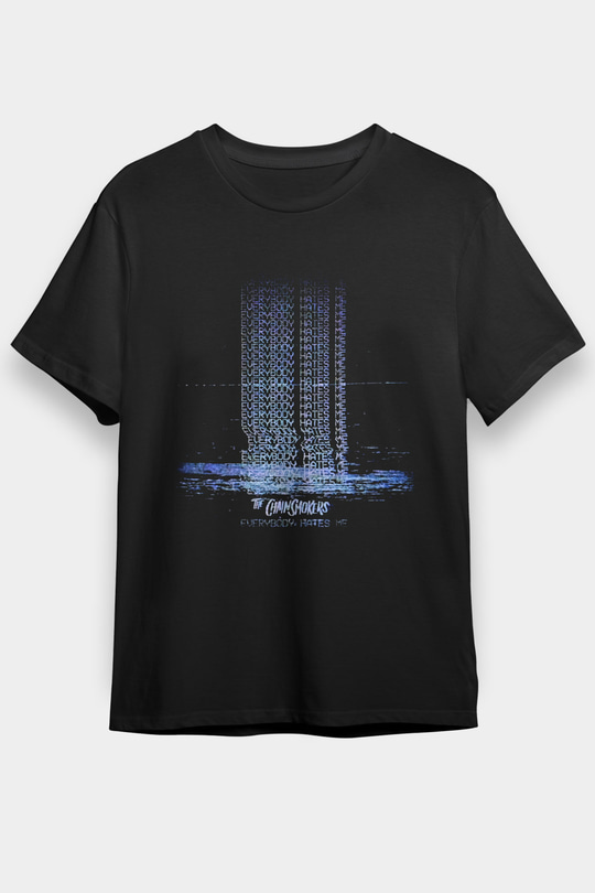 The Chainsmokers Siyah Unisex Tişört T-Shirt - TişörtFabrikası