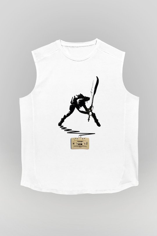 The Clash Beyaz Unisex Kolsuz Tişört