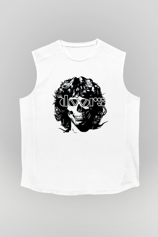 The Doors Beyaz Unisex Kolsuz Tişört