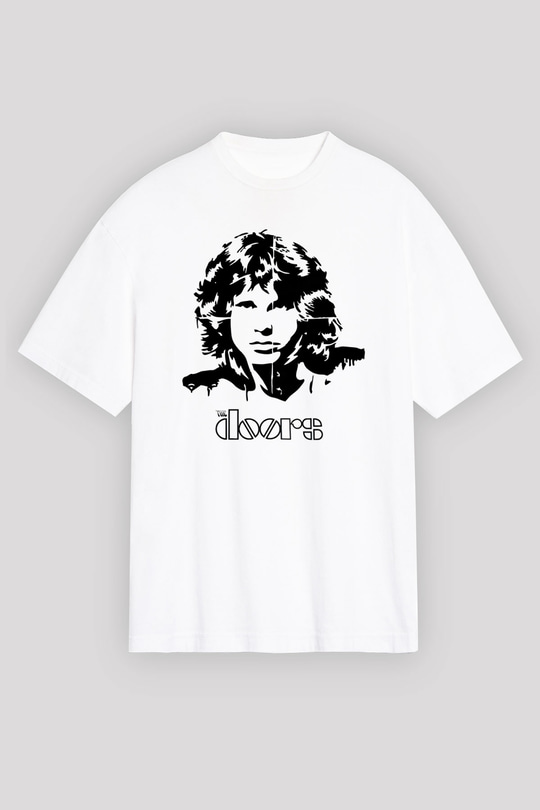 The Doors Beyaz Unisex Tişört T-Shirt - TişörtFabrikası