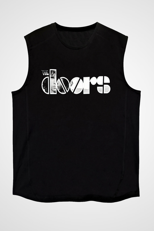 The Doors Siyah Unisex Kolsuz Tişört