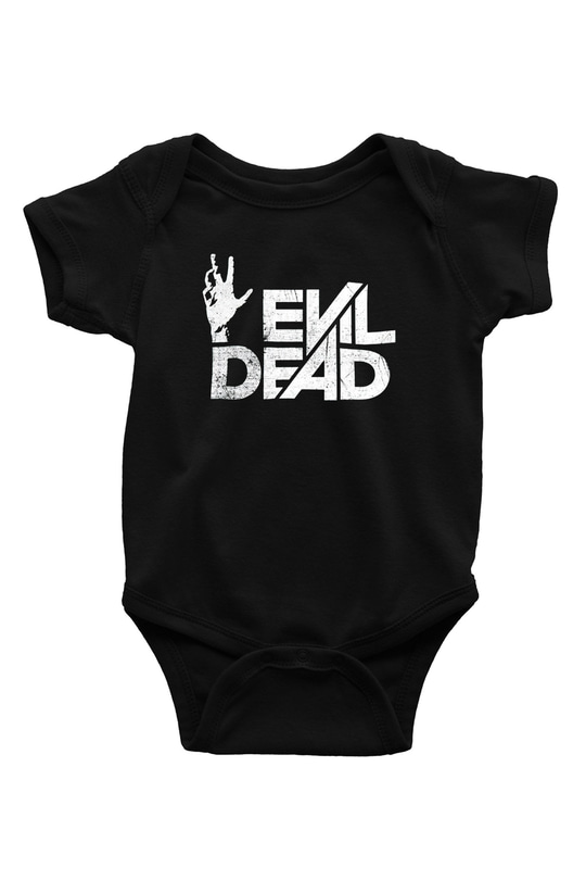 The Evil Dead Baskılı Siyah Bebek Body - Zıbın