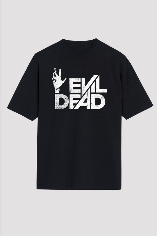The Evil Dead Siyah Unisex Oversize Tişört T-Shirt