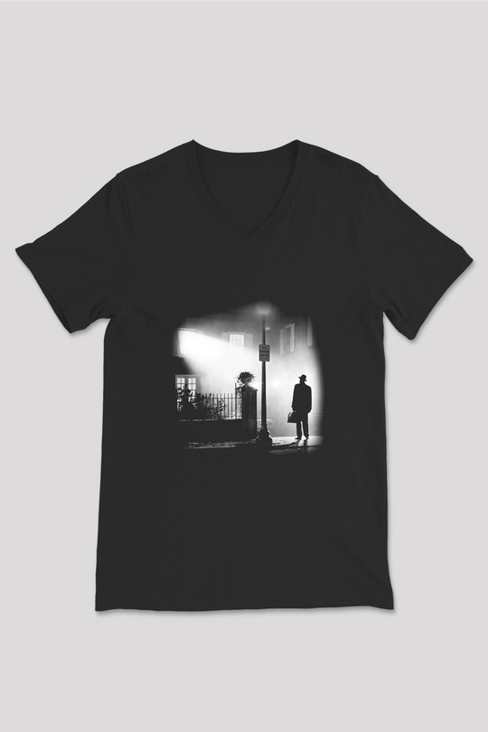 The Exorcist Siyah Unisex V Yaka Tişört