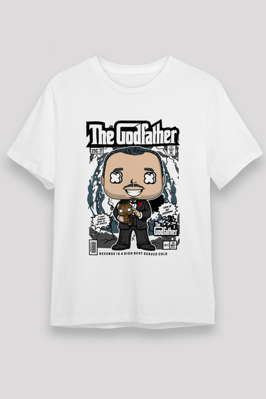 The Godfather Corleone Baskılı Unisex Beyaz Tişört