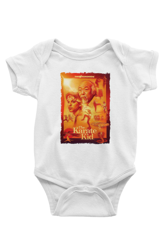 The Karate Kid Beyaz Bebek Body - Zıbın