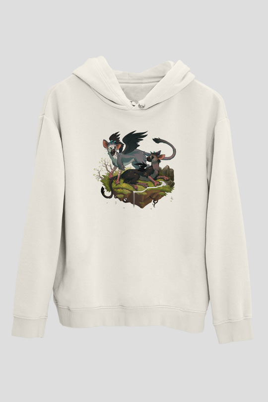 The Last Guardian Beyaz Unisex Hoodie