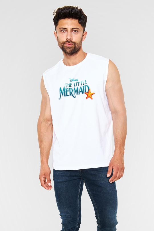 The Little Mermaid Beyaz Unisex Kolsuz Tişört
