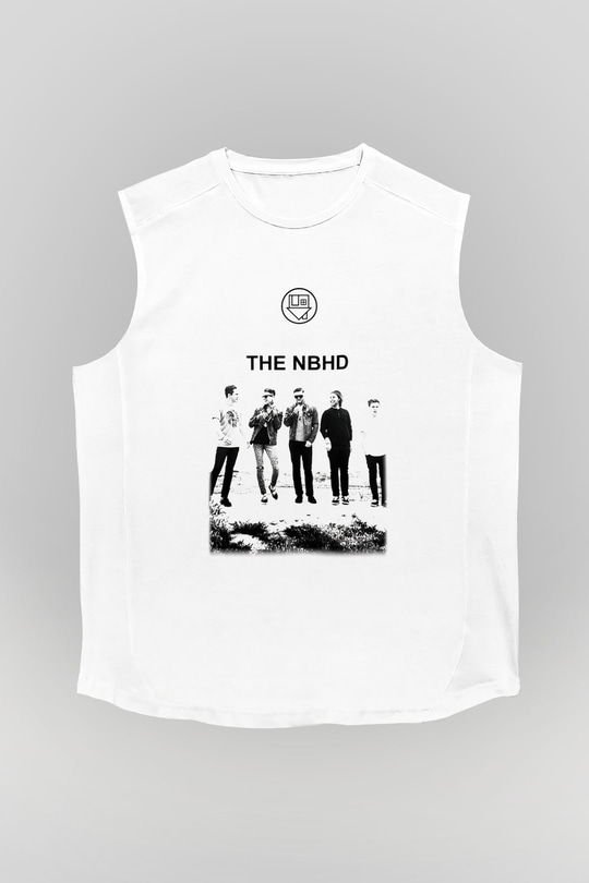 The Neighbourhood Beyaz Unisex Kolsuz Tişört