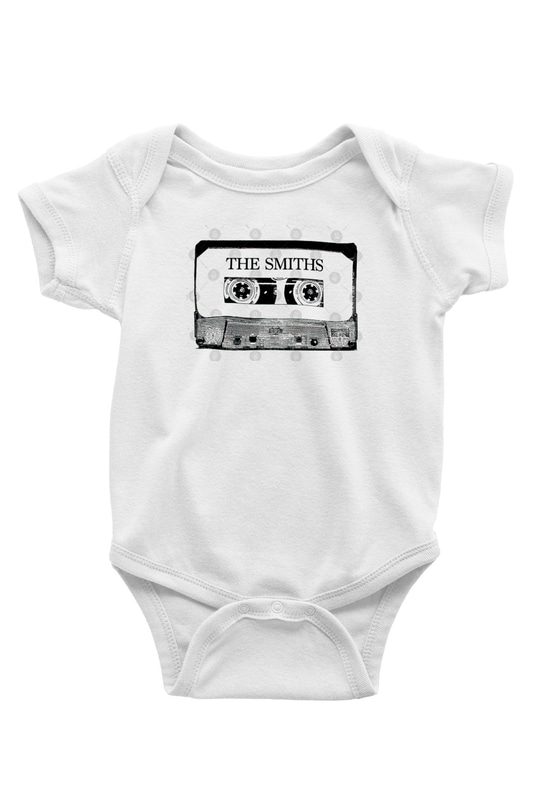 The Smiths Baskılı Beyaz Unisex Bebek Body - Zıbın