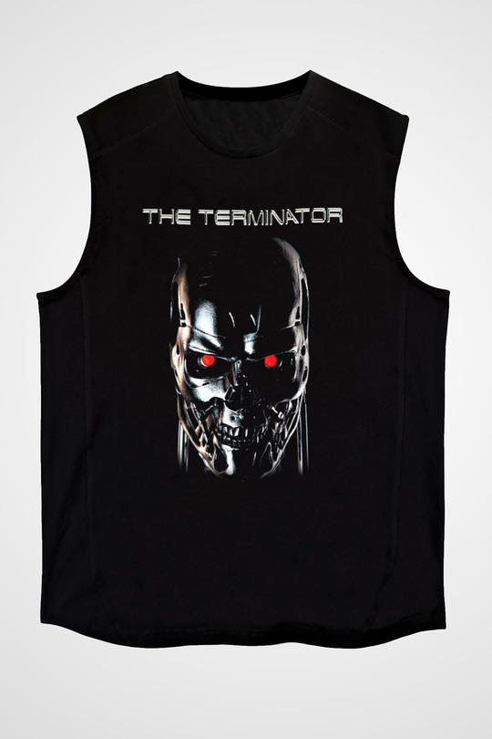 The Terminator Siyah Unisex Kolsuz Tişört