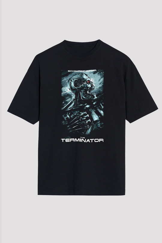 The Terminator Siyah Unisex Oversize Tişört T-Shirt