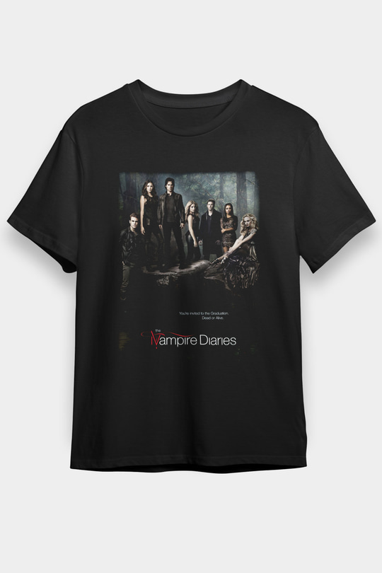 The Vampire Diaries Siyah Unisex Tişört T-Shirt