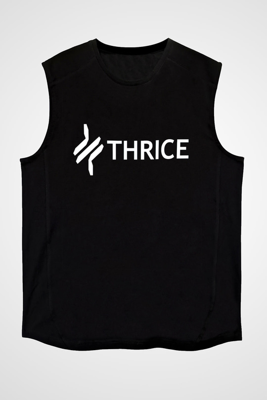 Thrice Siyah Unisex Kolsuz Tişört