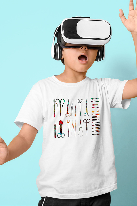Tıp Bayramı Baskılı Beyaz Unisex Beyaz Çocuk Tişört - Tshirt
