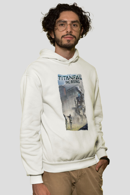 Titanfall Beyaz Unisex Hoodie