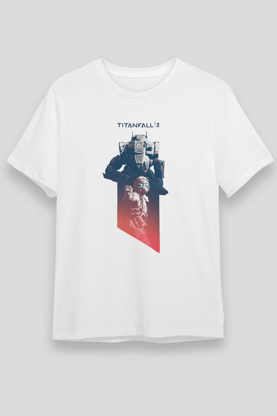 Titanfall Beyaz Unisex Tişört T-Shirt