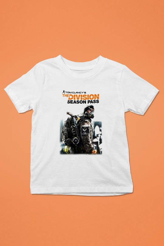 Tom Clancy Baskılı Beyaz Unisex Çocuk Tişört