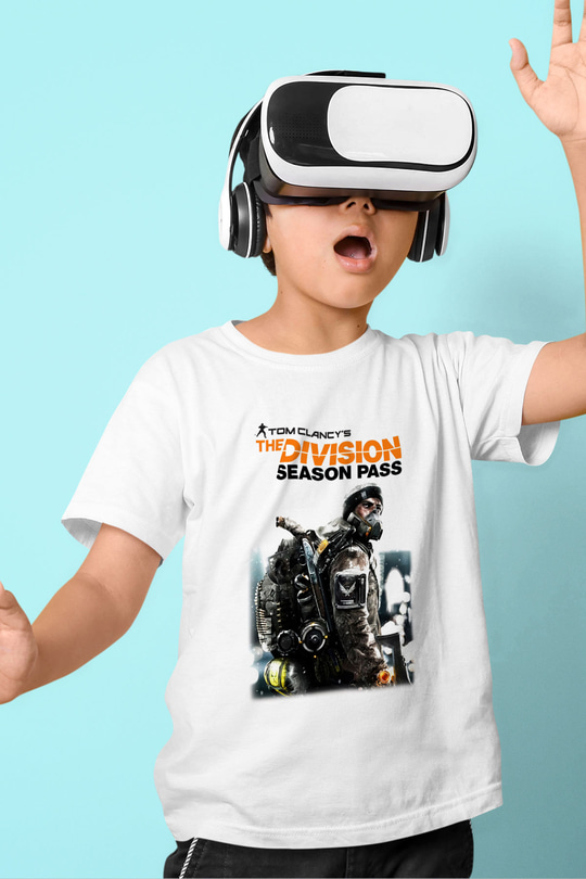 Tom Clancy Baskılı Beyaz Unisex Çocuk Tişört