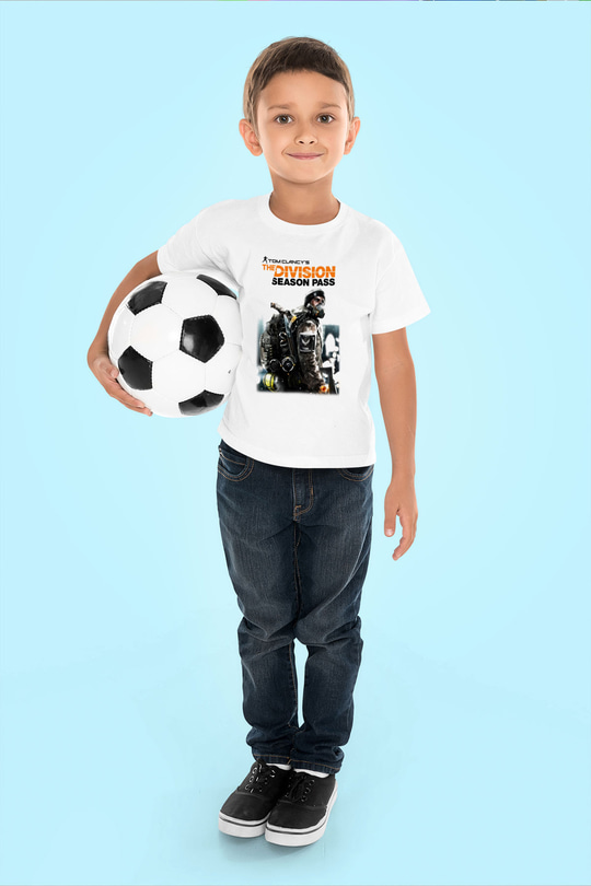 Tom Clancy Baskılı Beyaz Unisex Çocuk Tişört