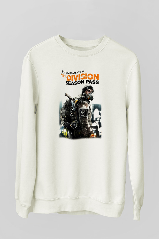 Tom Clancy Beyaz Unisex Sweatshirt