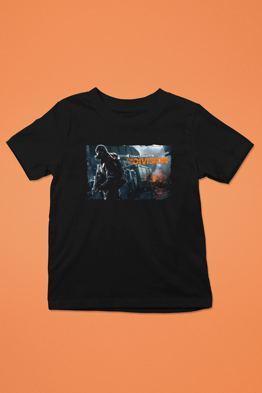 Tom Clancy Siyah Unisex Çocuk Tişört