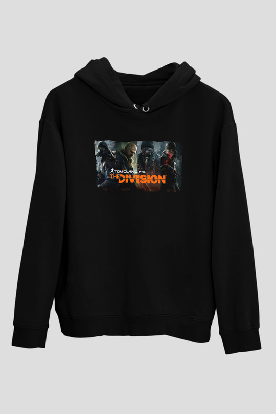 Tom Clancy Siyah Unisex Hoodie