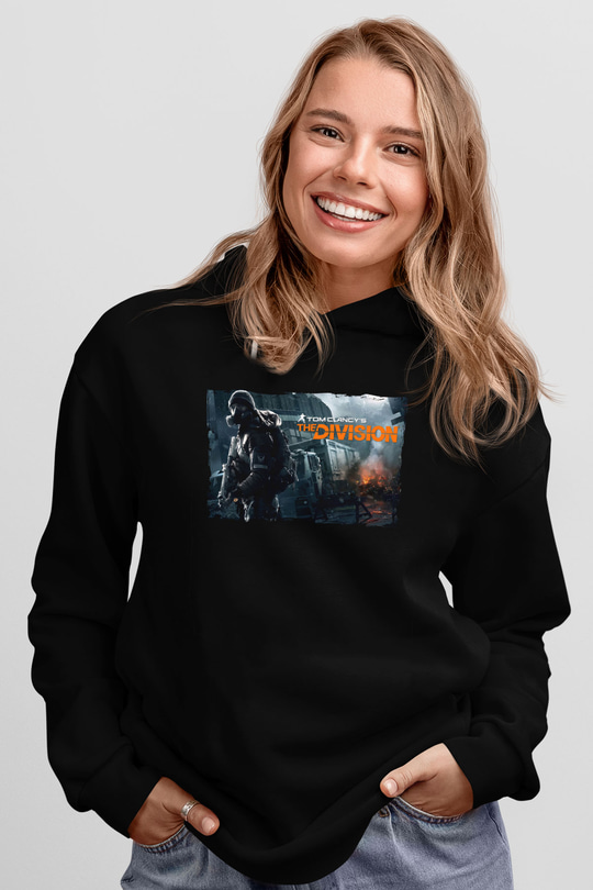 Tom Clancy Siyah Unisex Hoodie