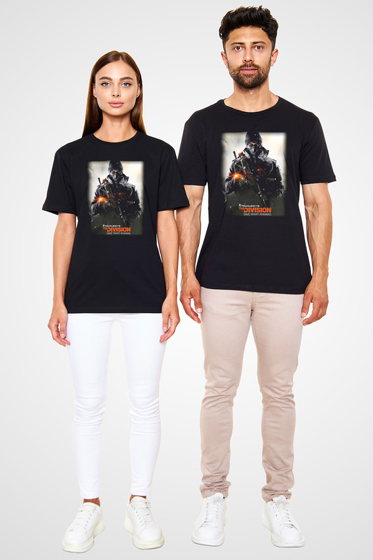 Tom Clancy Siyah Unisex Tişört T-Shirt