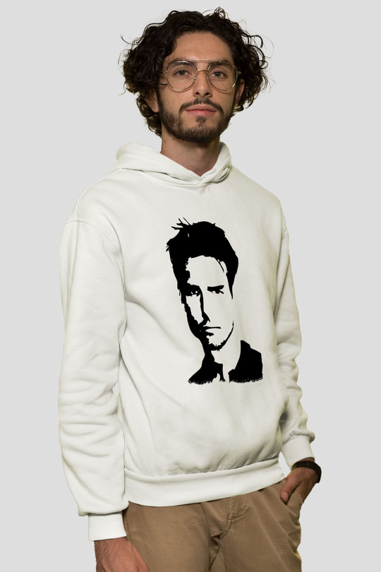 Tom Cruise Beyaz Unisex Kapüşonlu Sweatshirt
