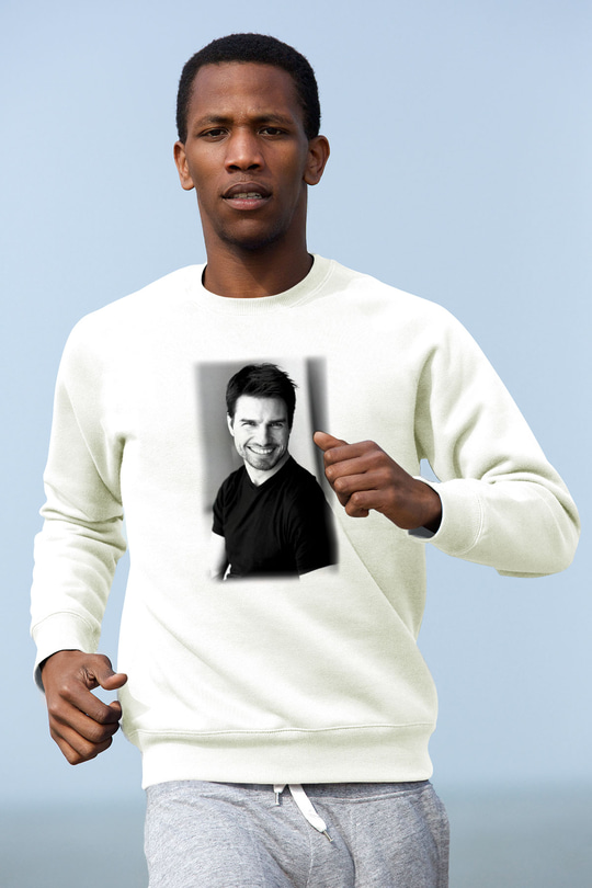 Tom Cruise Beyaz Unisex Sweatshirt
