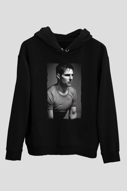 Tom Cruise Siyah Unisex Kapüşonlu Sweatshirt