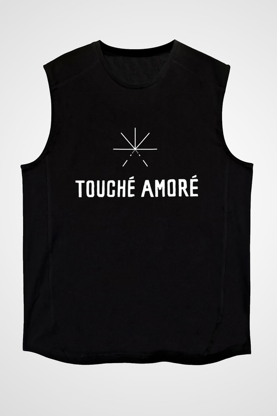 Touche Amore Siyah Unisex Kolsuz Tişört
