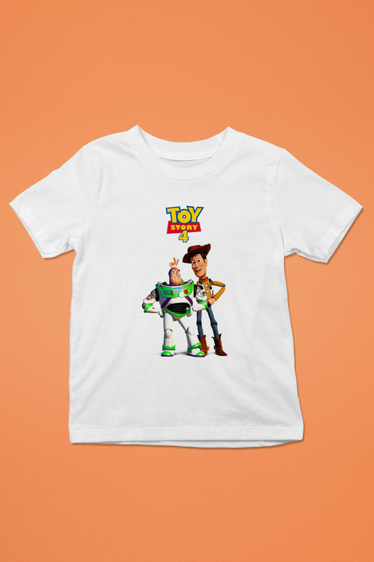 Toy Story Beyaz Unisex Çocuk Tişört
