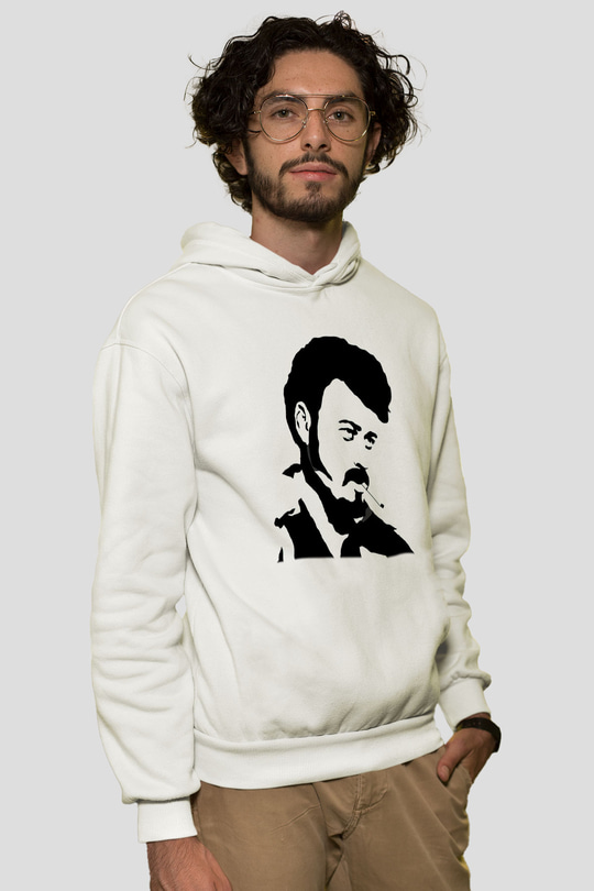 Trailer Park Boys Beyaz Unisex Kapşonlu Sweatshirt