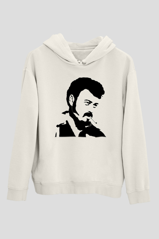 Trailer Park Boys Beyaz Unisex Kapşonlu Sweatshirt