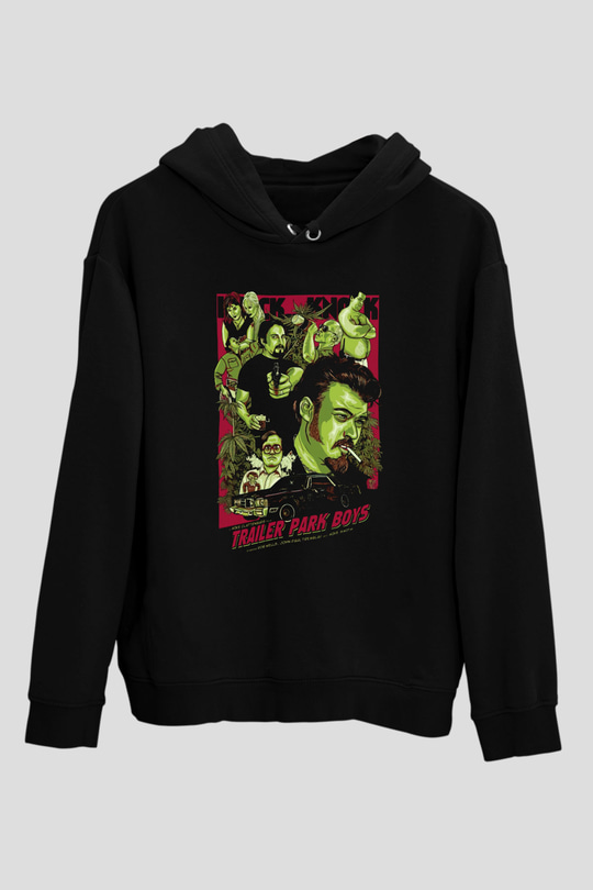 Trailer Park Boys Siyah Unisex Hoodie