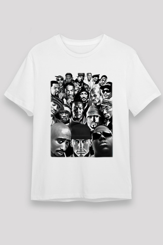 Tupac Shakur Beyaz Unisex Tişört T-Shirt - TişörtFabrikası