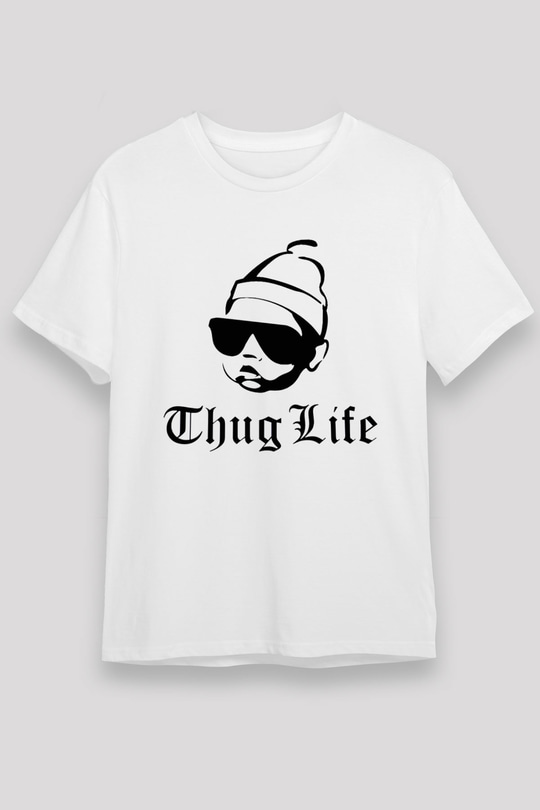 Tupac Shakur Beyaz Unisex Tişört T-Shirt - TişörtFabrikası