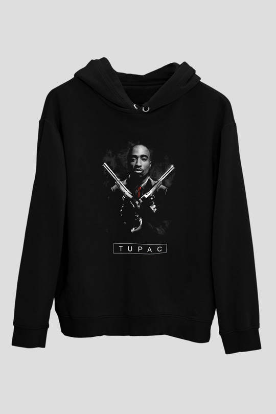 Tupac Shakur Siyah Unisex Hoodie
