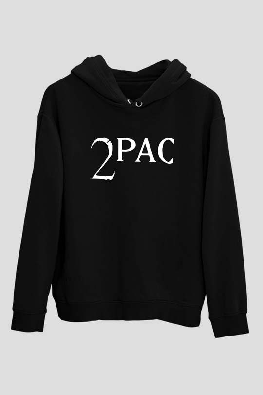 Tupac Shakur Siyah Unisex Hoodie