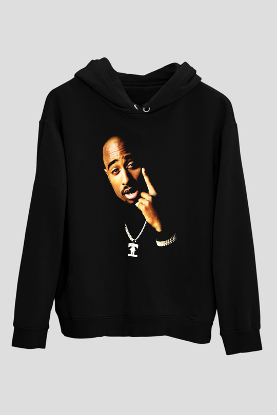 Tupac Shakur Siyah Unisex Hoodie