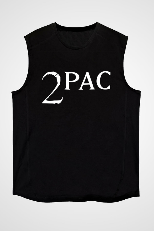 Tupac Shakur Siyah Unisex Kolsuz Tişört